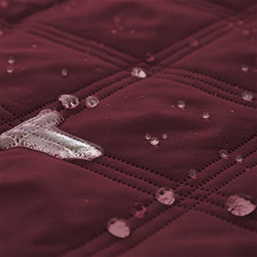 Waterproof Dog Bed Cover Pet Blanket with Anti (30x60 Inch (Pack of 1) / Burgundy)