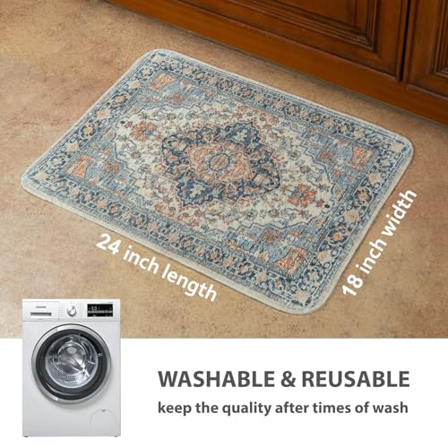 Washable Pee Pads for Dogs (18x24 Inch (Pack of 2) / Beige/Multi)