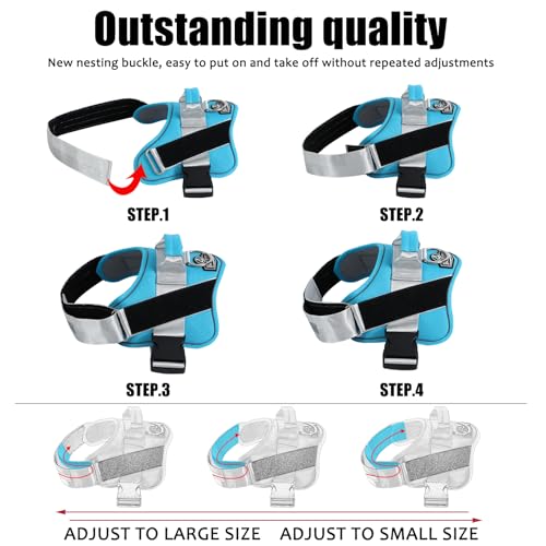 Dog Harness No (Small (Pack of 1) / OceanicBlue)