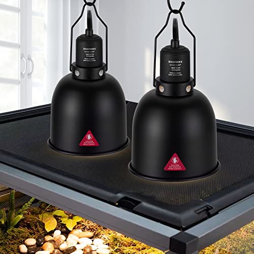 5.5inch Deep Dome Reptile Heat Lamp Reptile Light Fixture (5.5inch deep dome)
