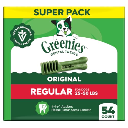 Regular Dental Dog Treats (54 Count (Pack of 1))