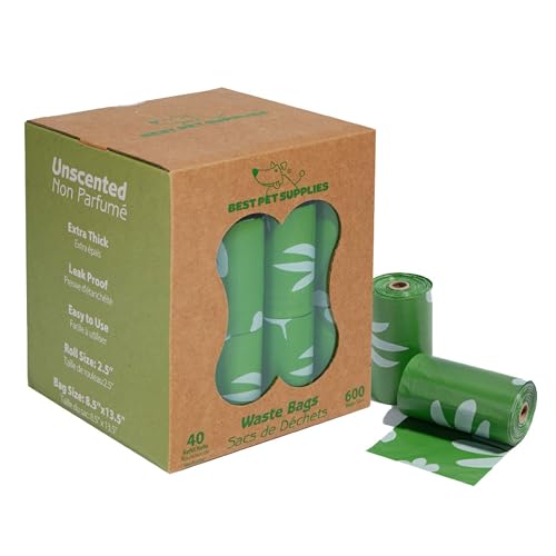 GRS Poop Bags for Dogs (Green (Unscented) / 600 Bags)