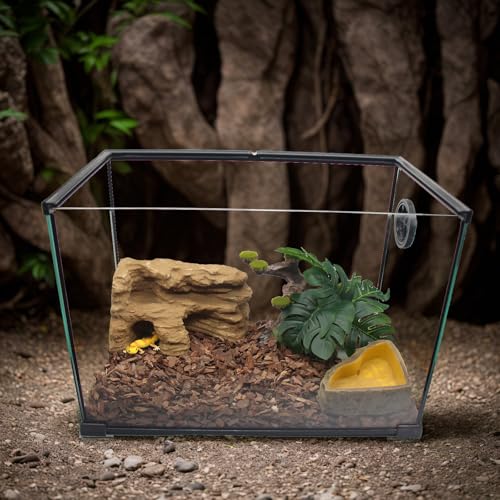 Reptile Hide Shale Scape Step Ledge Backdrop (Medium-9.6*4.9*4.9)