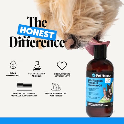 Vet Recommended Salmon Oil for Dogs and Cats (8 Fl Oz)