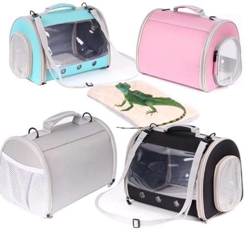 Bearded Dragon Travel Carrier Backpack (Grey)