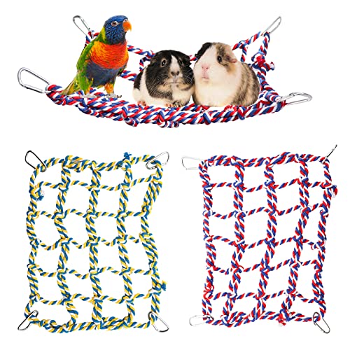 2 Pack Colorful Bird Rope Net (Small(11 × 8 Inches))