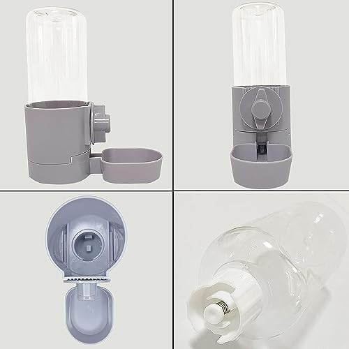 2Pcs Rabbit Water Bottle 17 OZ Bunny Hanging Water Fountain Automatic Guinea Pig Water Dispenser No Leak Drinking Feeder for Bunny Chinchilla Hamsters Cat Dog Small Animals