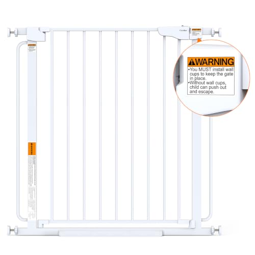 Extra Wide Baby Gate (White / 36.6"-69" W x 30.5" H)