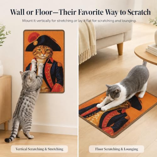 Art Sisal Cat Scratcher Mat (Royal Cat)