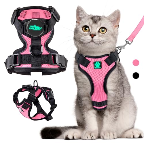 Cat Harness and Leash for Walking (XS / Pink)