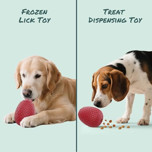 Treat Dispensing Dog Cognitive Toy to Keep Them Busy (Red)