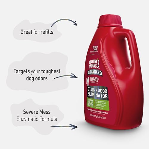 Nature’s Miracle Advanced Dog Stain & Odor Eliminator (Pour / 128 Fl Oz (Pack of 1))