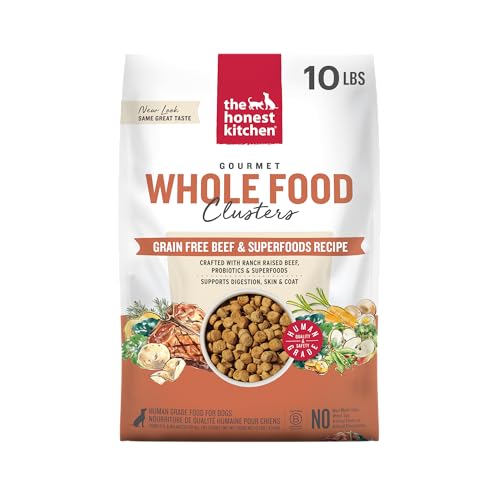 Whole Food Clusters Grain Free Beef Dry Dog Food (10 Pound (Pack of 1))