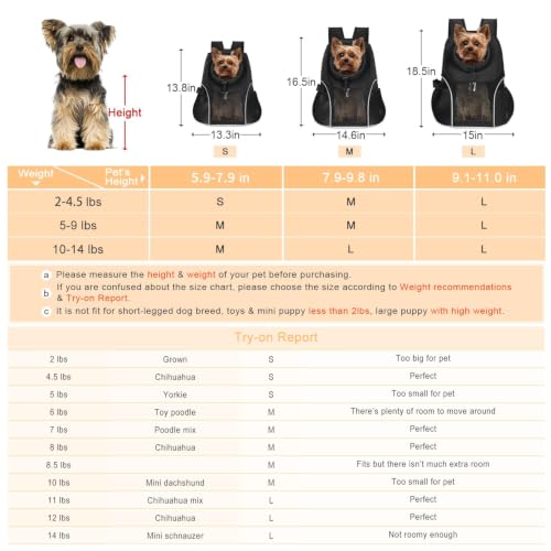 Pet Dog Carrier Backpack (Black)