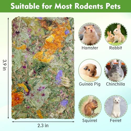 24 PCS Rabbit Timothy Hay Chips Toys