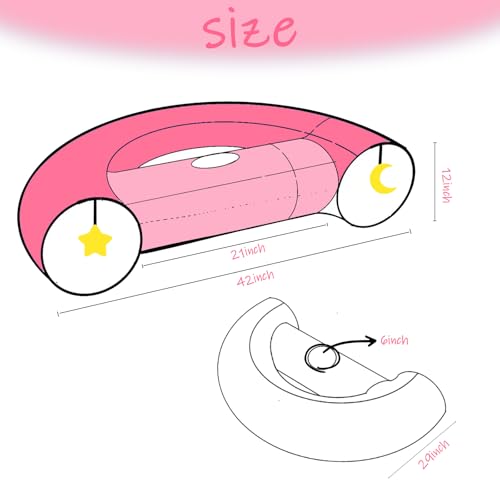 Cat Tunnel Large Indoor Durable Collapsible Interactive Cat Tube with Peek (PINK)