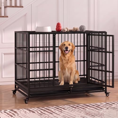 38" Heavy Duty Dog Crate (Black)