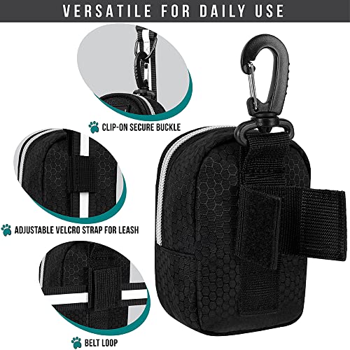 Dog Poop Bag Holder for Leash (Black / 1 Count (Pack of 1))