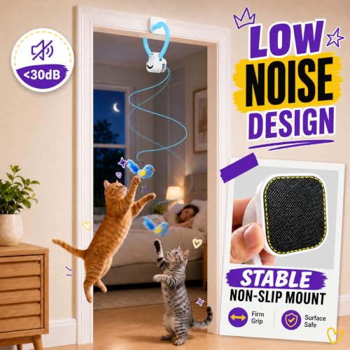 Interactive Cat Toys for Indoor Cats (Blue)