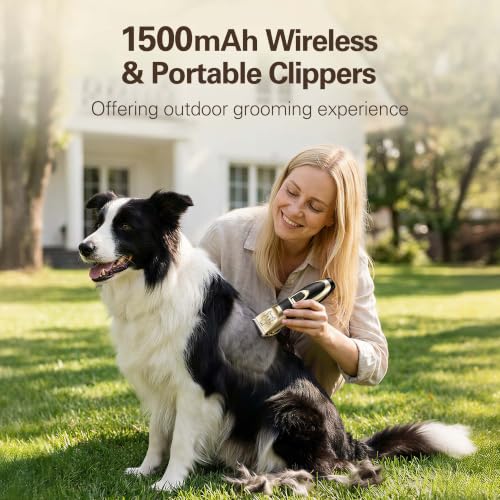 Dog Clippers for Grooming Low Noise (Grey)