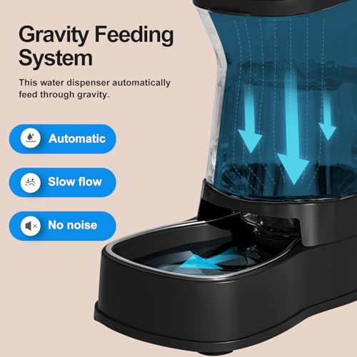 Automatic Dog Water Dispenser (Black / 2.1 Gallon)