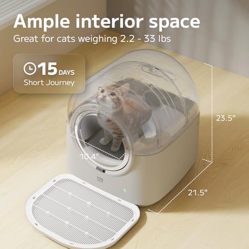 Self Cleaning Litter Box Automatic Electronic Hands (Grey Pro)