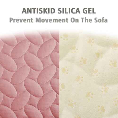 Pet Bed Cover Dog Bed Blanket for Sofa and Furniture Waterproof New Pattern Design (52x82 Inch (Pack of 1) / Pink)