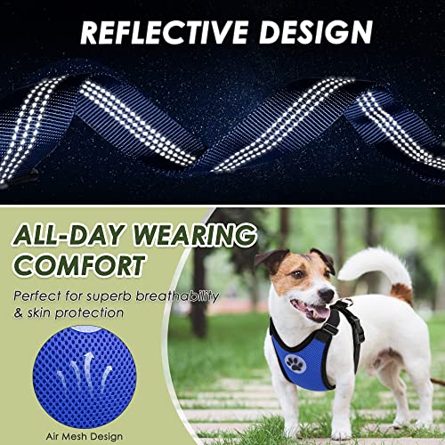 Dog Car Harness Seat Belt (XX-Small / Blue)