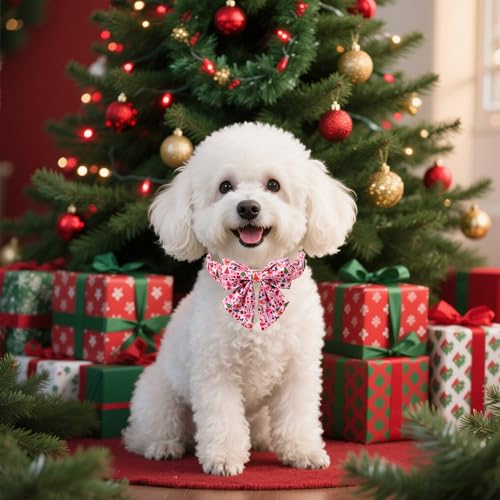 Christmas Dog Collar with Sailor Bow (Large (Pack of 1) / Ho Xmas(Sailor Bow))