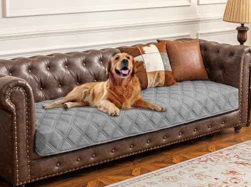 Waterproof Dog Bed Cover Pet Blanket with Anti (40x90 Inch (Pack of 1) / Lightgrey)