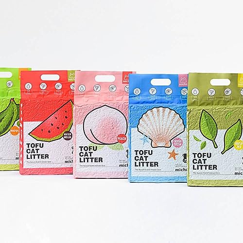 Tofu Cat Litter Natural Clumping Tofu Cat Litter (3 Pack / Greentea)