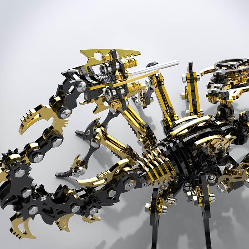 Scorpion 3D Metal Puzzles Kits for Adults Teens (Golden+black)