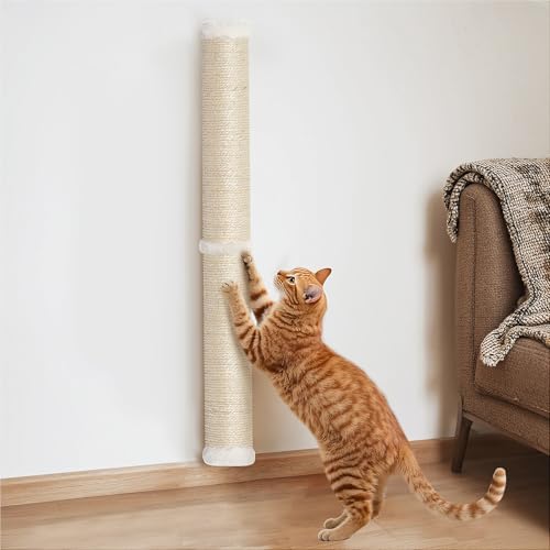 34" Cat Scratching Post (Beige - 1Pc)