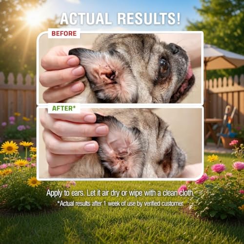 Natural Ear Wash Cleaner for Dogs & Cats (8 oz)