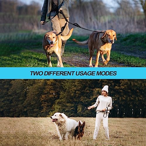 Double Dog Leash (Black)