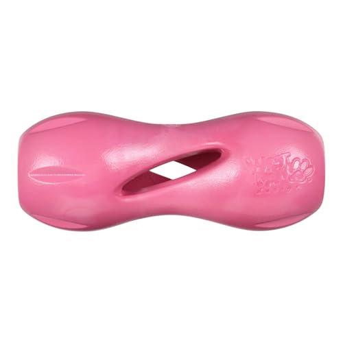 Qwizl Durable Zogoflex Dog Puzzle Toy for Mental Stimulation (Large / Geranium)