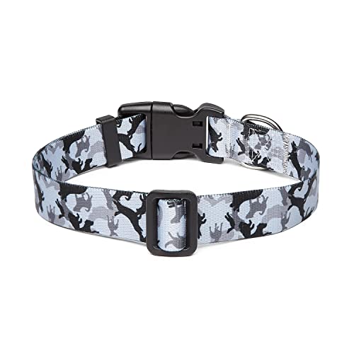 Adjustable Dog Collar (Large / Dog Camouflage Grey)