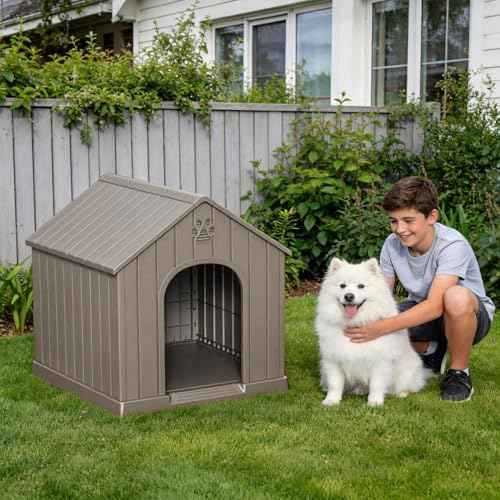 Outdoor Dog House (Grey / 38.62*36.26*38.07)