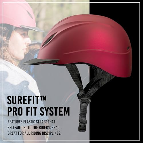 Intrepid Saddle Horse Riding Helmet (Medium / Mulberry)