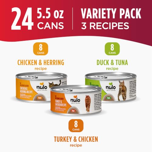 Variety Flavors Pate Wet Canned Cat Food (5.5 Ounce (Pack of 24))