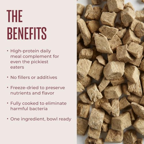 Freeze Dried Beef Liver Dog Food Topper (4 Ounce (Pack of 1))