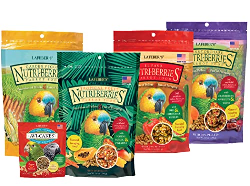 Nutri Berries Pet Bird Food 4 Pack Bundle