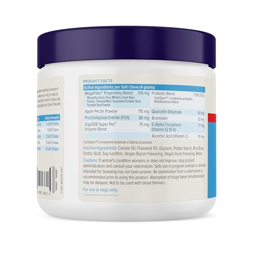 Glandex Advanced Strength Anal Gland Chews for Dogs (60ct)