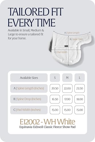 Eidsvoll Close Contact Horse Pad (White / Large)