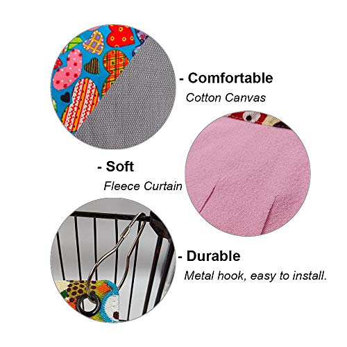 Guinea Pig Hideout Hideaway Corner Fleece Toys Cage Accessories (Pink+Purple)