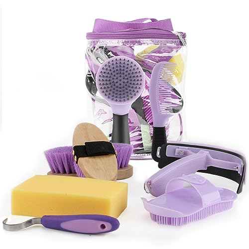 Horse Grooming Kit (Purple)