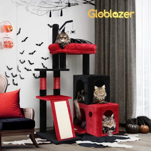 Gothic Maine Coon Cat Tower for Indoor Adult Cats (Gothic / 50 inch)