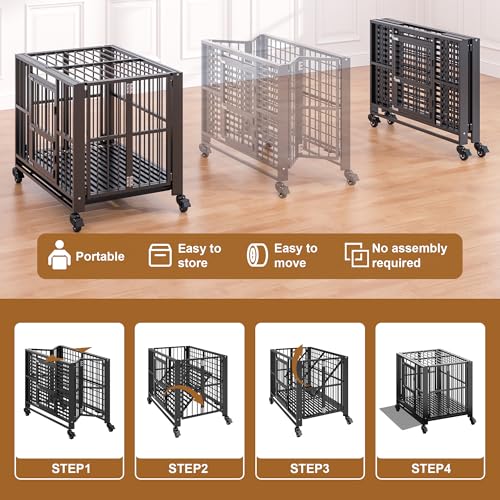 Heavy Duty Dog Crate (38in)