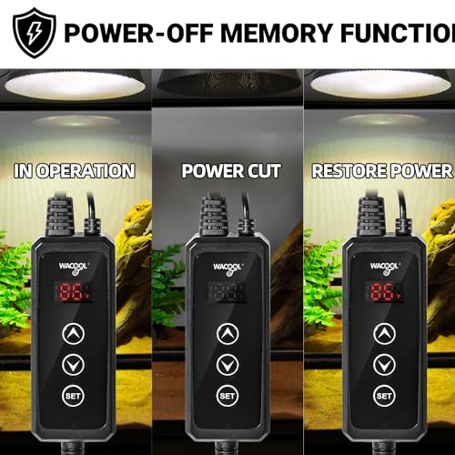 Reptile Light Fixture with Dimming Thermostat (5.5 inch-1pack)