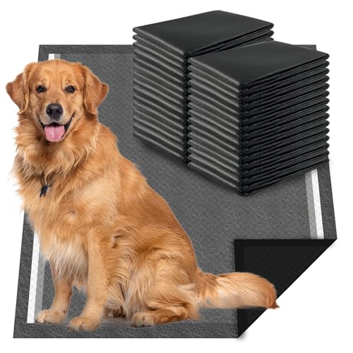Charcoal Dog Pee Pads Extra Large 28“x34” (28"x34"-30 Count)